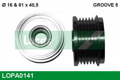 LUCAS ENGINE DRIVE lopa0141 -  Механизм свободного хода генератора